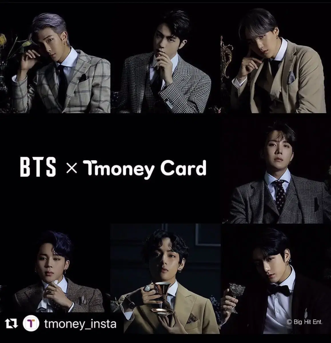 Bangtan T-money Transportation Card Set