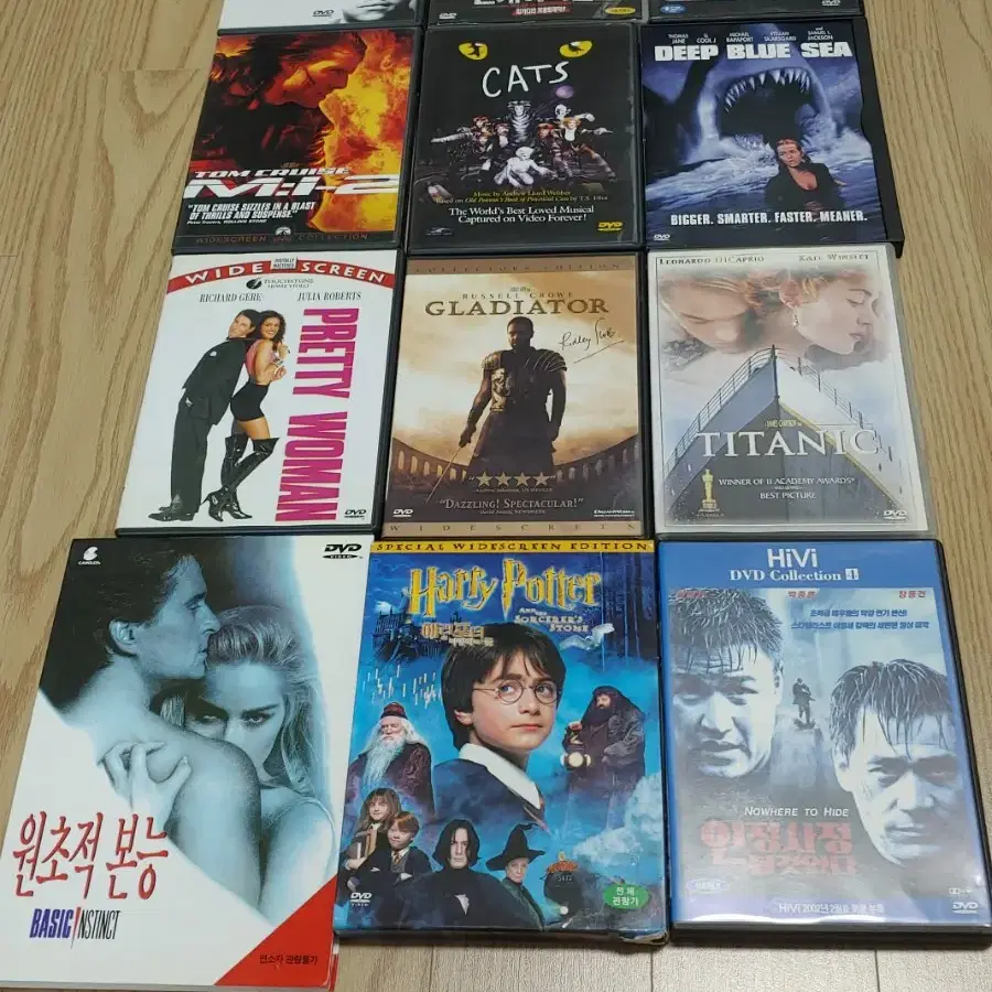 해리포터,글래디에이터 등 정품 DVD 12편