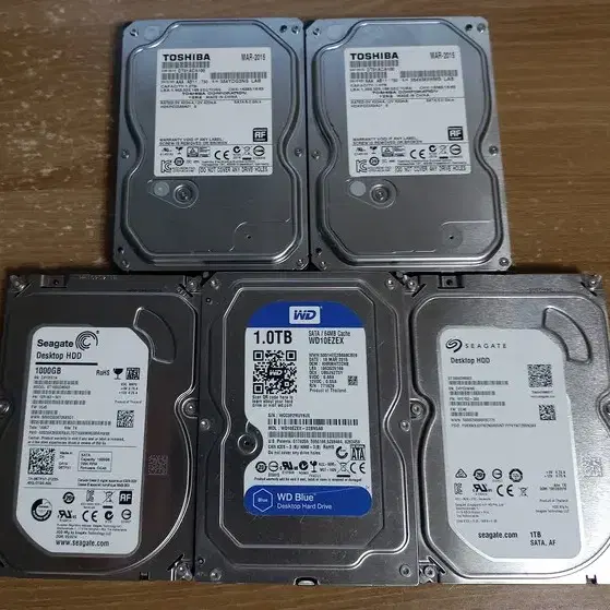 1TB, 2TB, 3TB 데스크탑 내장하드 여러개 싸게팝니다