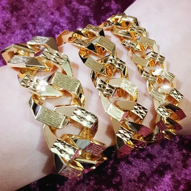 #18k 24k dia bracelet gold bracelet plated bracelet men bracelet plated necklace gold ring
