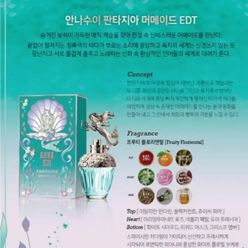 안나수이 판타지아 머메이드 30ml.새제품입니다