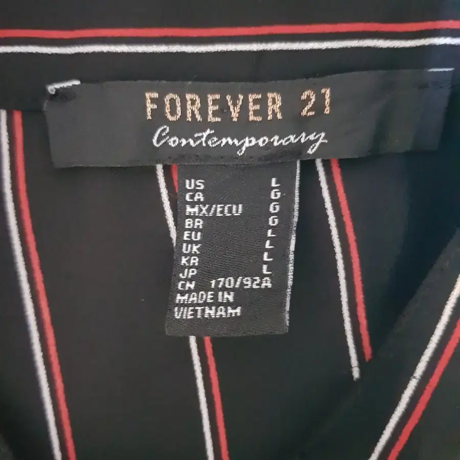 수입스트라이프셔츠forever21(실측참조)