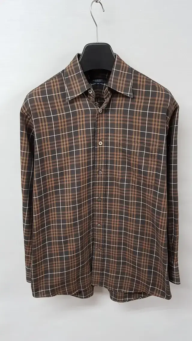 (M 95) Burberry Men's Long Sleeve CheckMulticolor