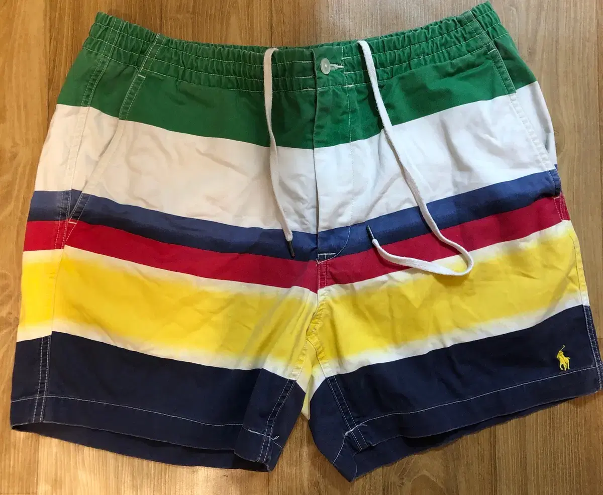 POLO Cp-93 Striped Stretch Twill Shorts