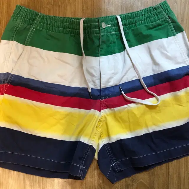 POLO Cp-93 Striped Stretch Twill Shorts