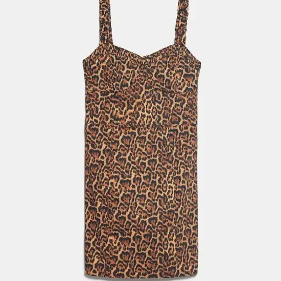 zara leopard mini dress  자라 레오파드 미니 드레스