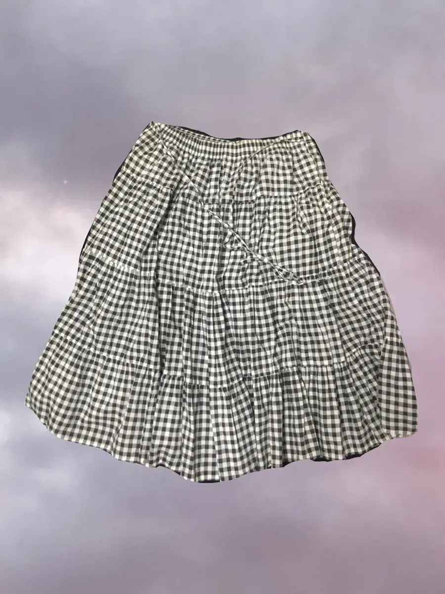 [Summer Clothes Disposal] Vintage Skirt Vintage Check Skirt Plus Size