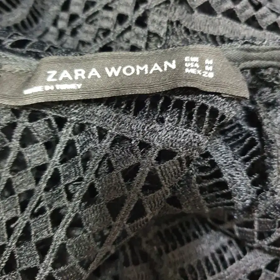 특가새상품)B4424 zara 자라우먼 자수 펀칭 시스루 롱원피스.