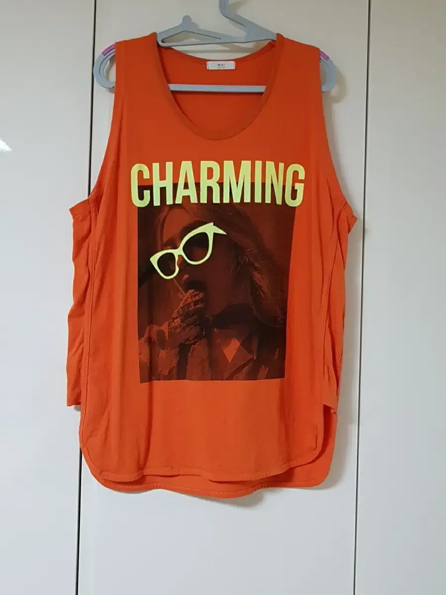 (New) Orange Sleeveless Tee