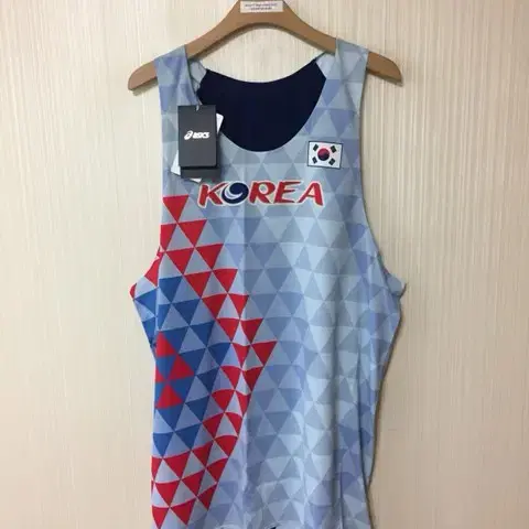 아식스국대 국대KOREA 국가대표트레이닝탑(나시) 5XL(125)