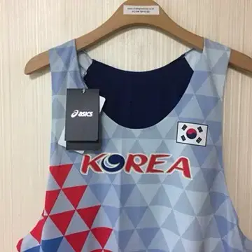 아식스국대 국대KOREA 국가대표트레이닝탑(나시) 5XL(125)