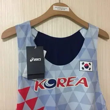 아식스국대 국대KOREA 국가대표트레이닝탑(나시) 5XL(125)