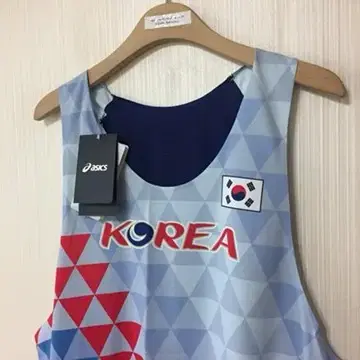 아식스국대 국대KOREA 국가대표트레이닝탑(나시) 5XL(125)