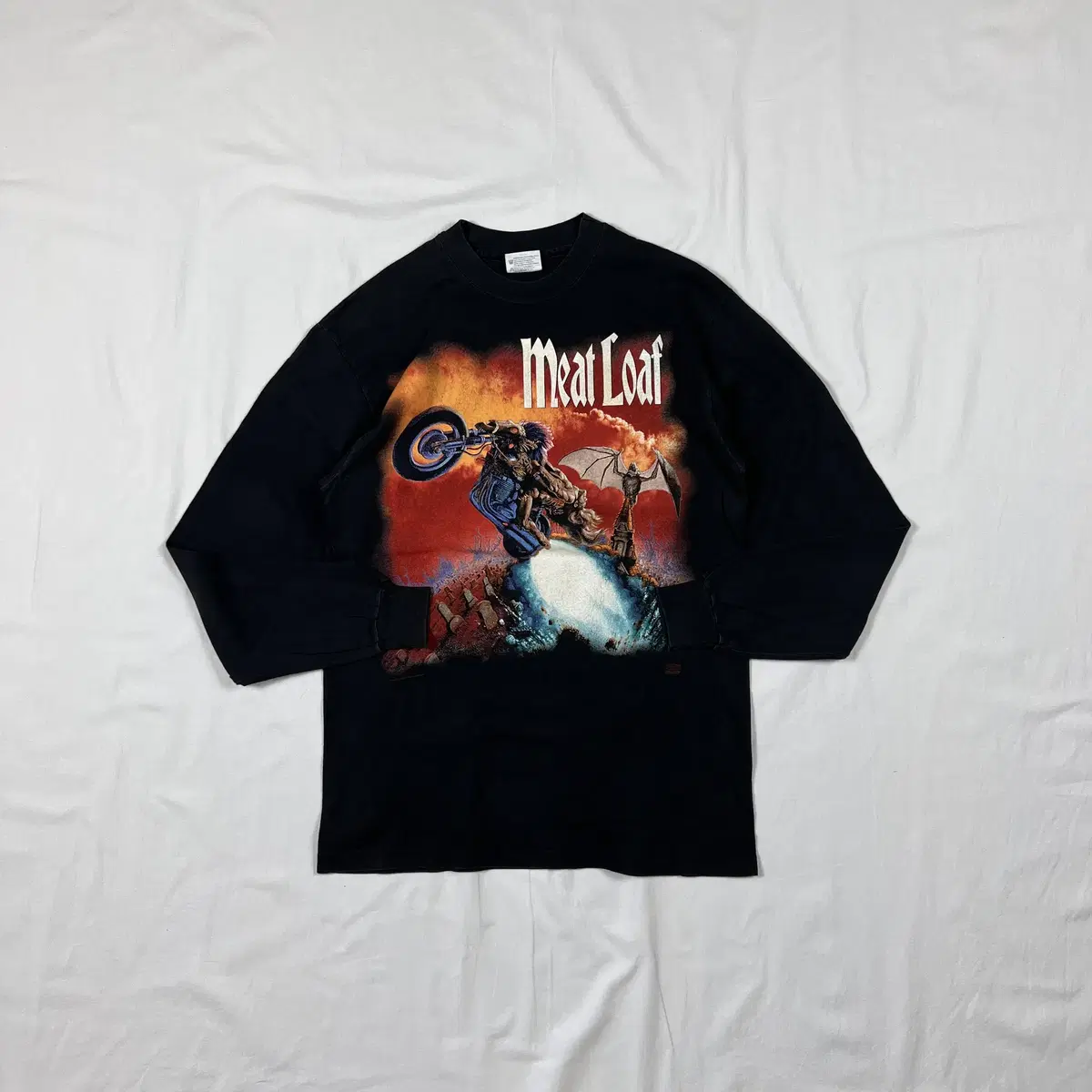 90s 1994 Meat Loaf Meat Loaf Band Tour Printed Long Sleeve