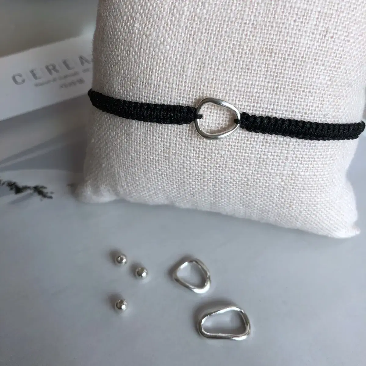 pebble silver bracelet