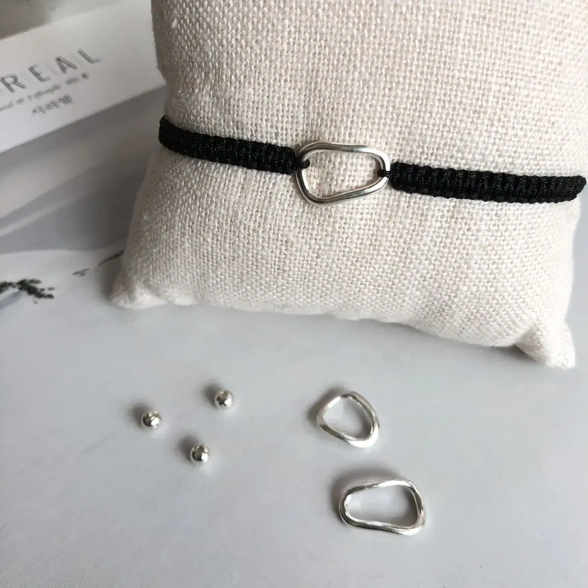 pebble silver bracelet