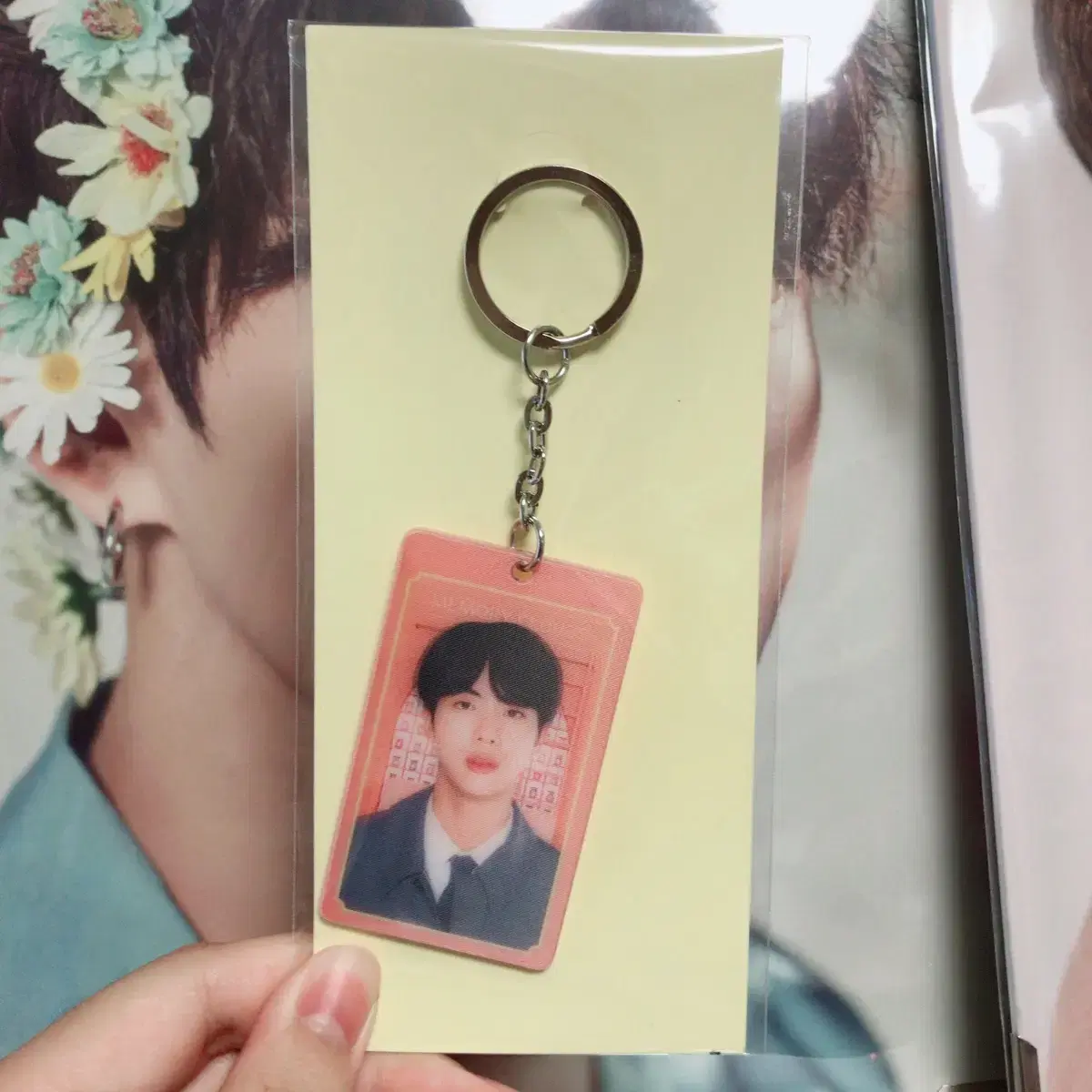 Mustard 4 Seokjin lenticular keyring