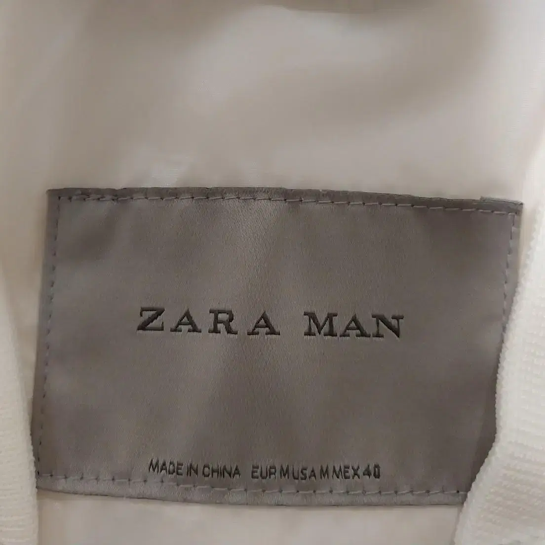 95)ZARA MAN 자라맨 자수패턴 방풍블루종자켓