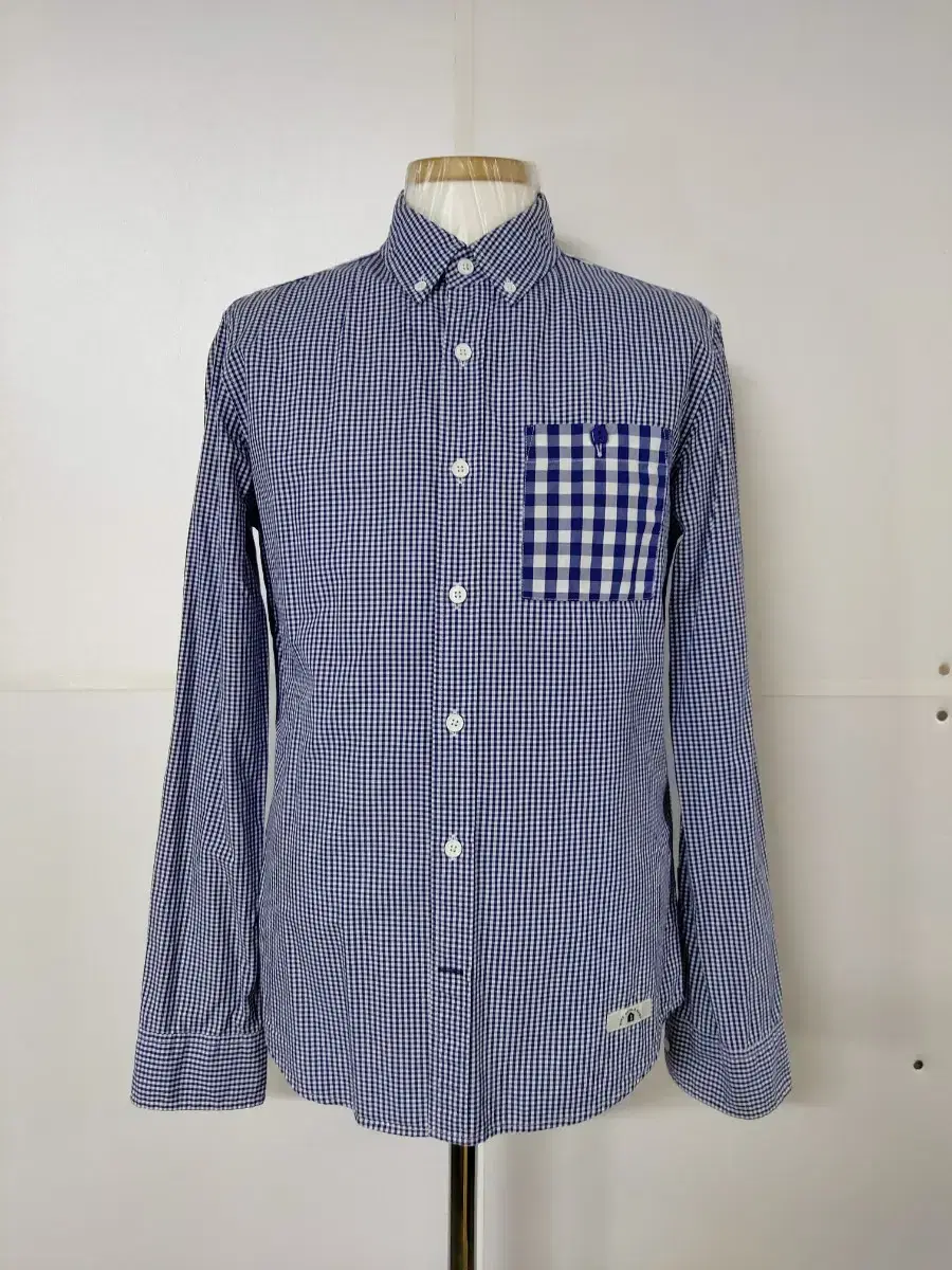 95)BEAN POLE Beanpole Plain Check Shirt Nambang