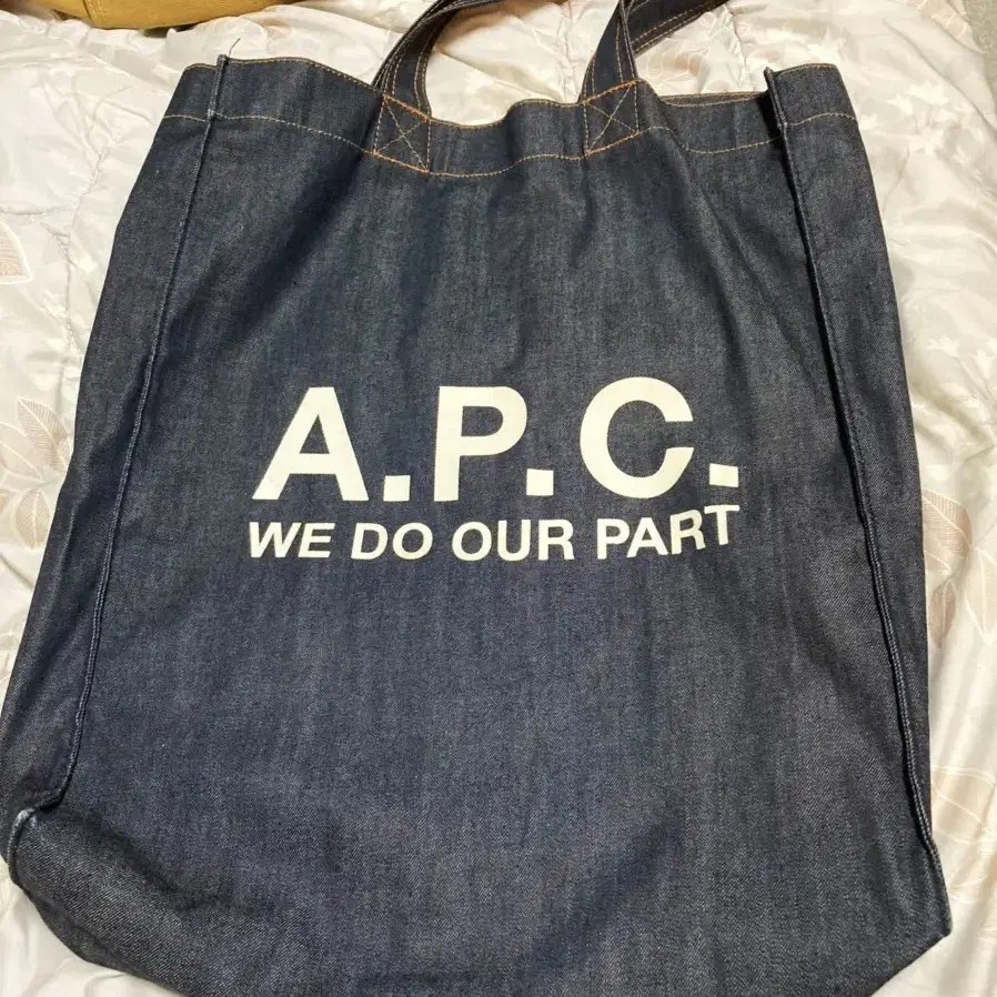 아페쎄 apc 데님 토트백