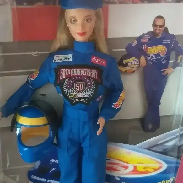 1998바비50주년 Nascar  카레이서  바비인형