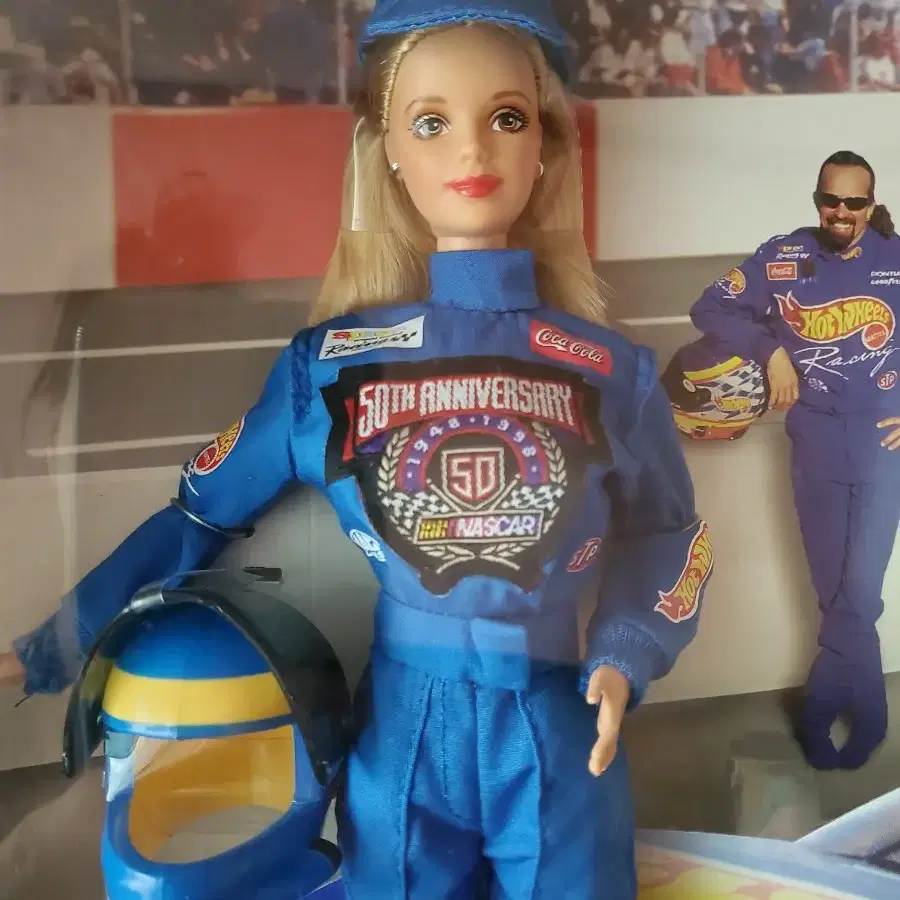 1998바비50주년 Nascar  카레이서  바비인형