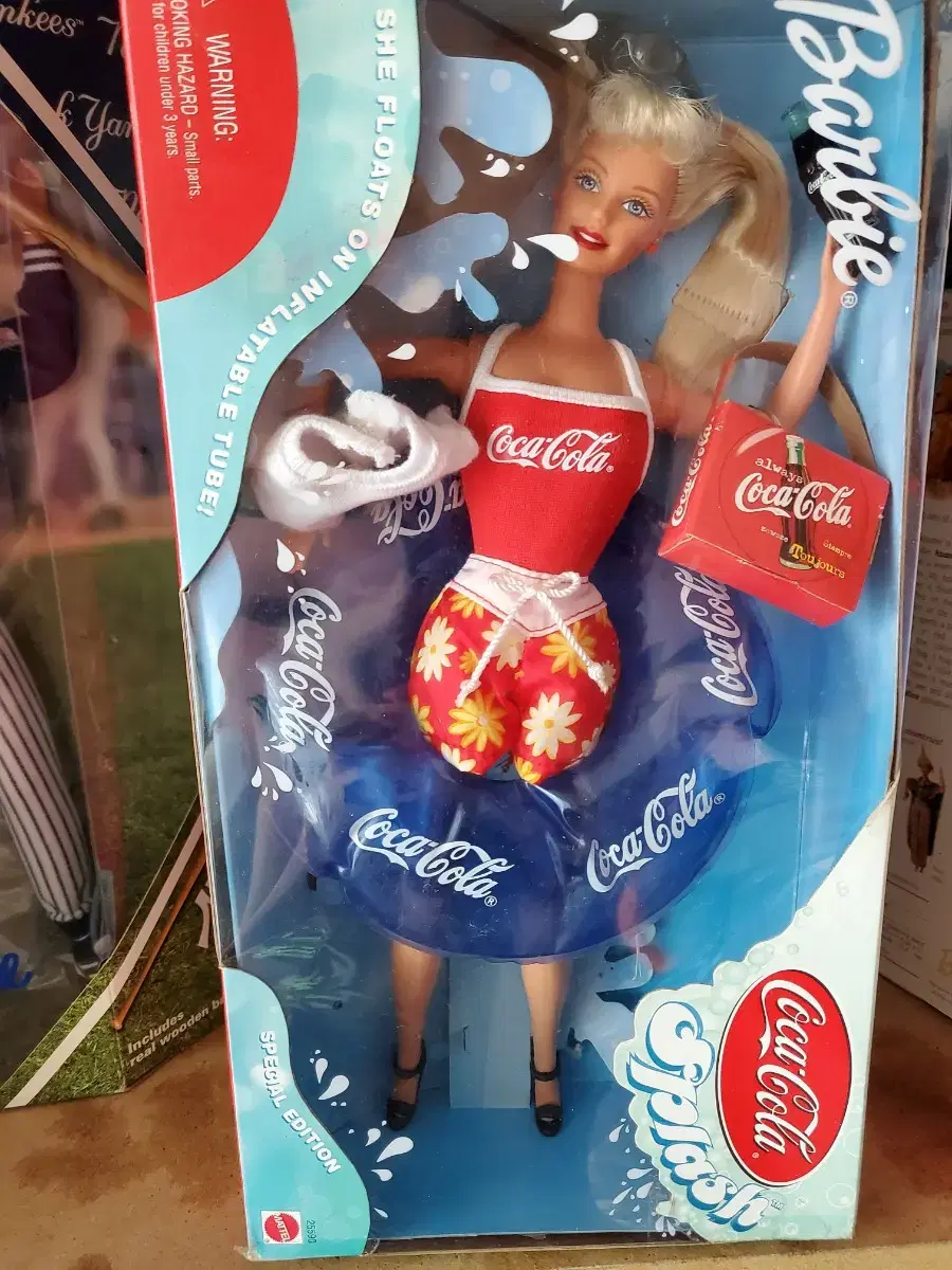 Coca-Cola Barbie doll box damage bow additional price reduction