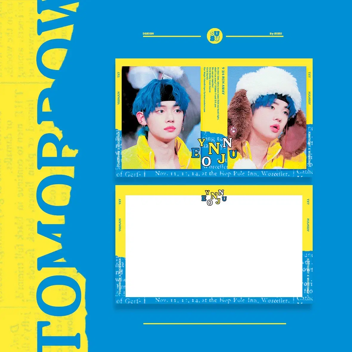 Tubatoo txt choi yeonjun postcard Sell