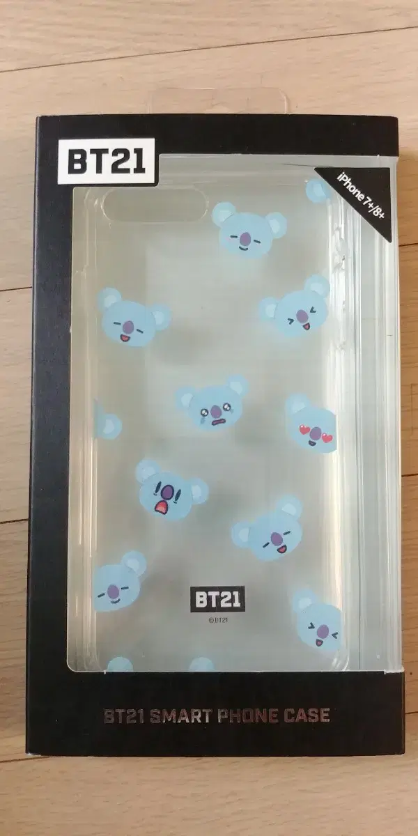 BT21 아이폰7+, 8+ 투명케이스 새상품