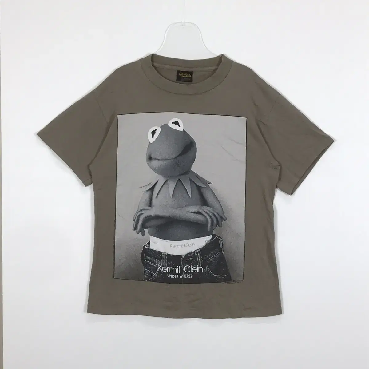 90s ck 패러디 kermit clein 커밋클레인 반팔 티셔츠