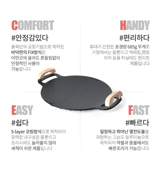 Camping Mini Griddle (with handle)