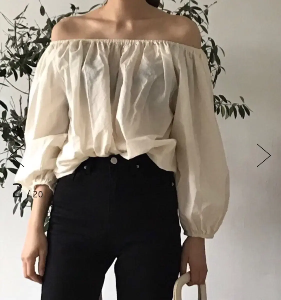 Off-the-shoulder blouse