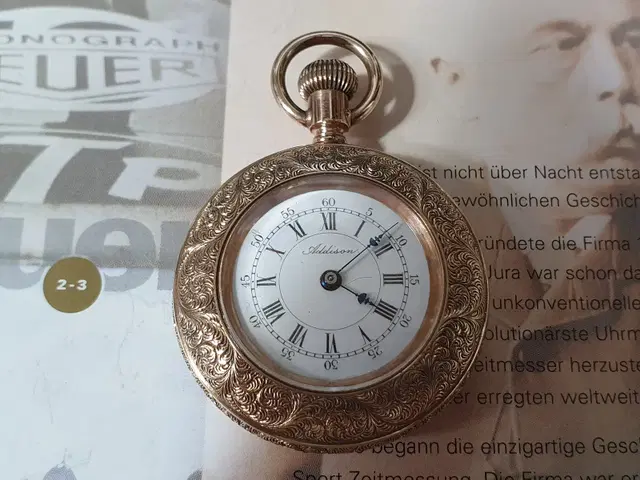 여성용,회중시계. Addison Pocket Watch.