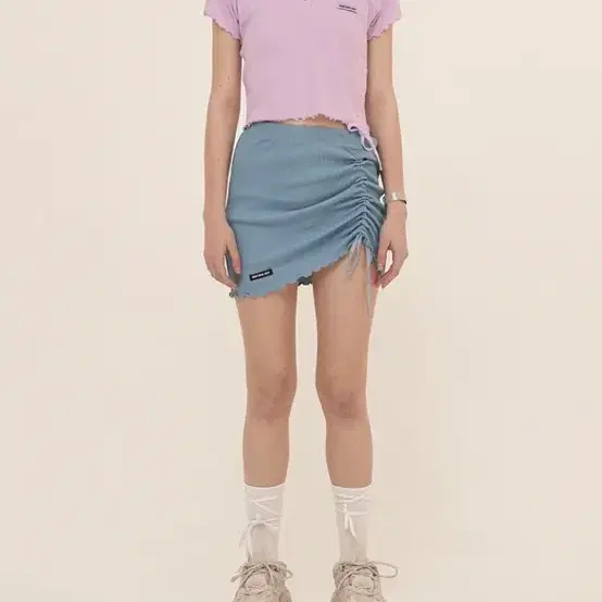 오드원아웃 스트링 스커트 odd one out string skirt