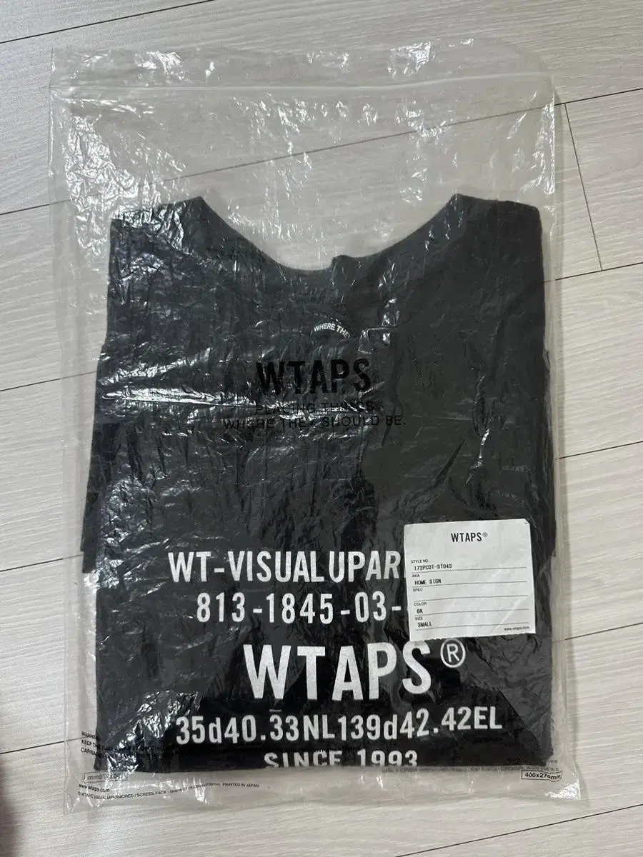 더블탭스 홈 사인 반팔 티셔츠 wtaps home sign tee