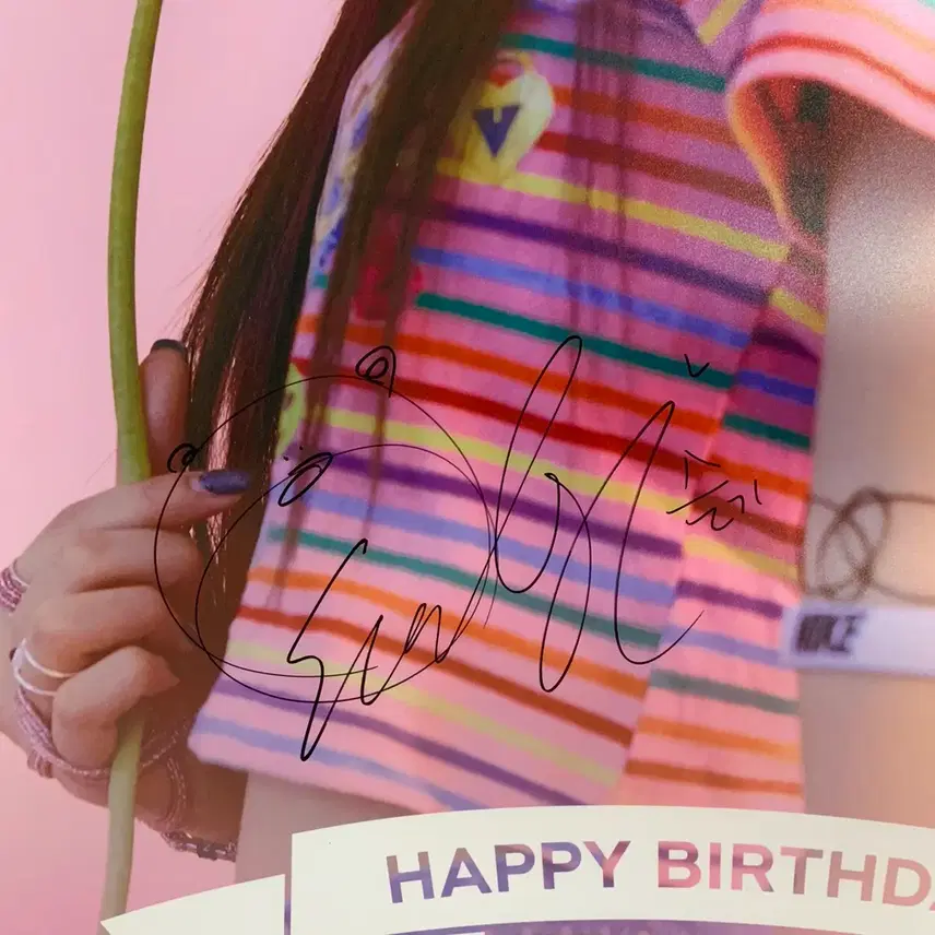 seulgi signed poster