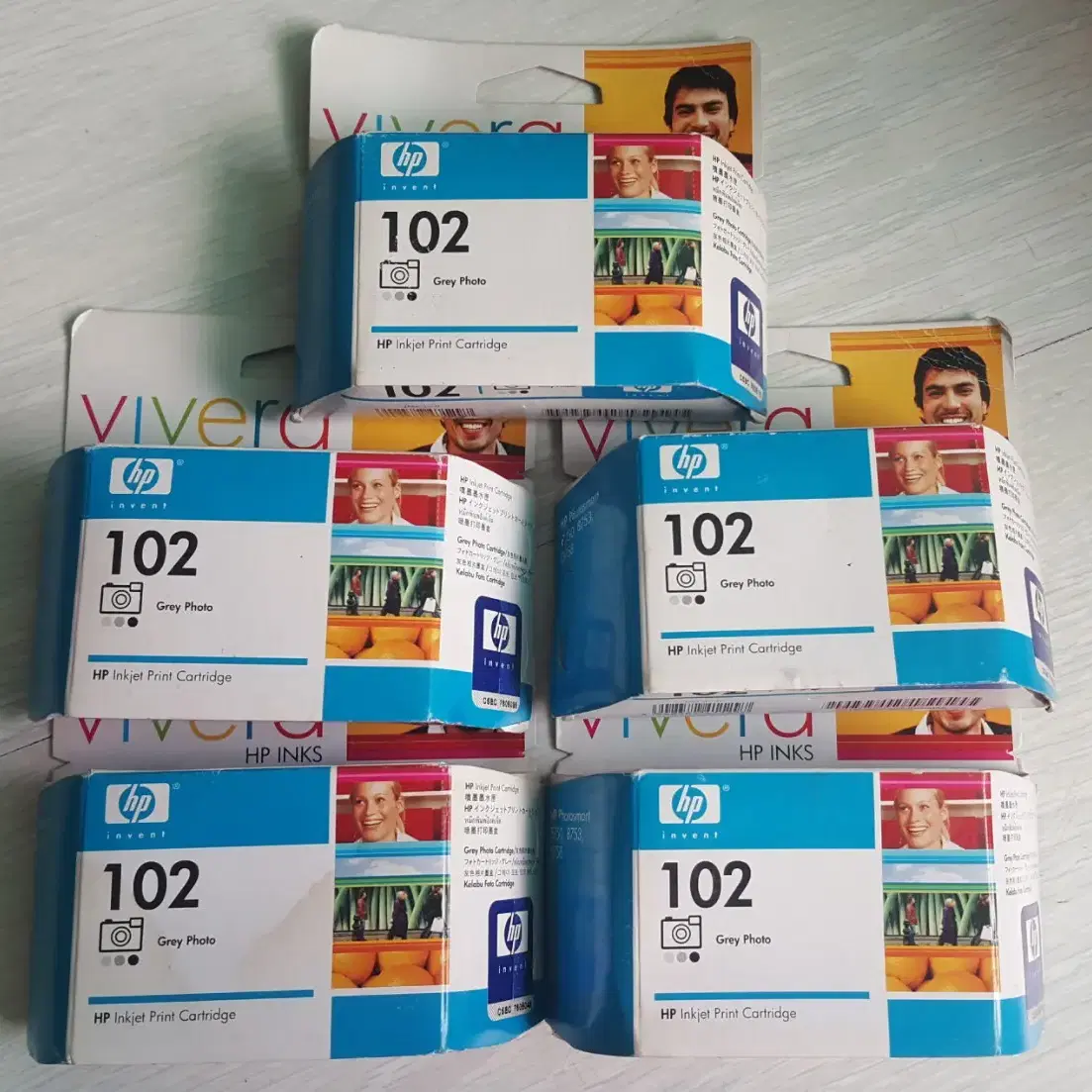 HP 102 비베라(VIVERA) C9360A 그레이 포토 잉크 카트리지