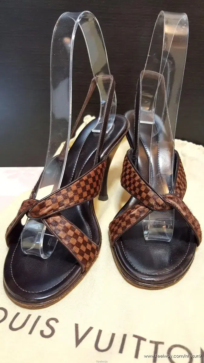 LV Louis Vuitton heeled sandals