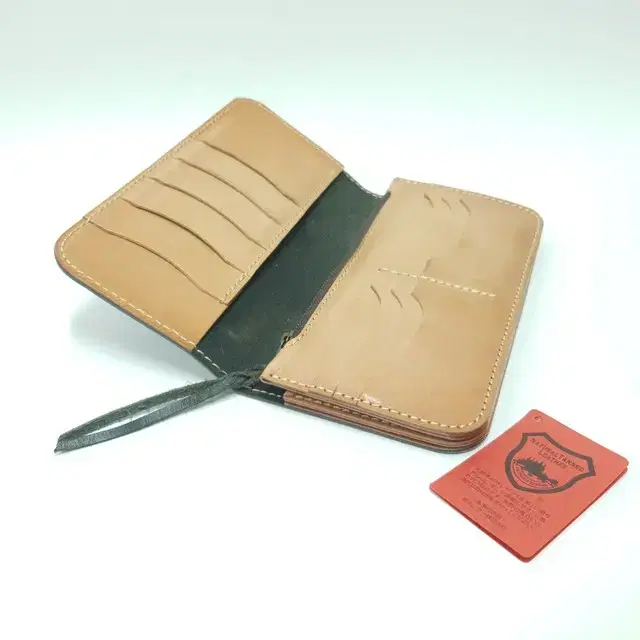 NATURAL TANNED LEATHER 내츄럴 통가죽 장지갑 B728