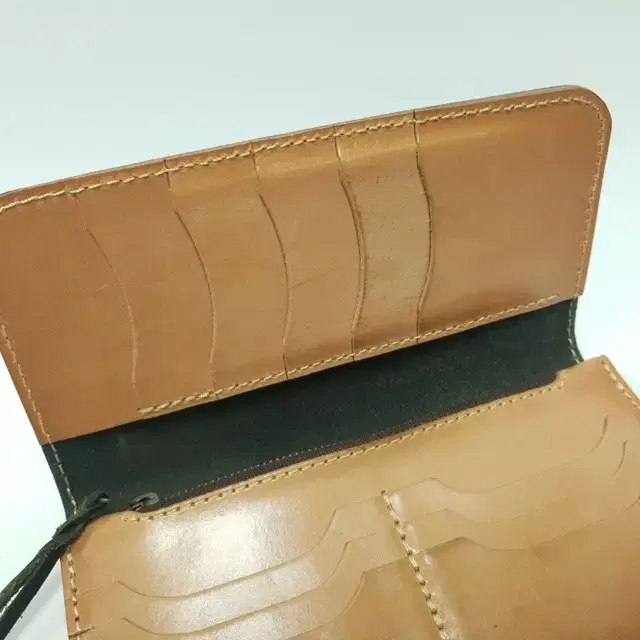 NATURAL TANNED LEATHER 내츄럴 통가죽 장지갑 B728