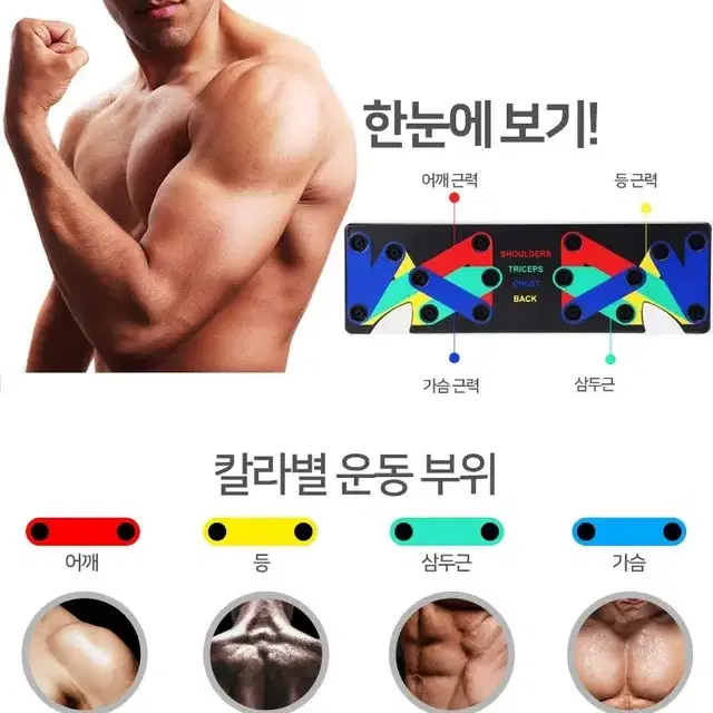 [무료배송] 푸쉬업키트 푸쉬업바 팔굽혀펴기 헬스 홈트레이닝