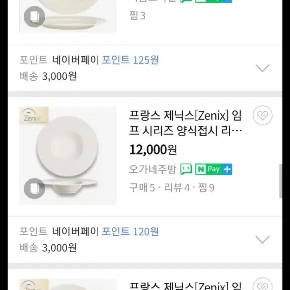 프랑스 제닉스 양식접시