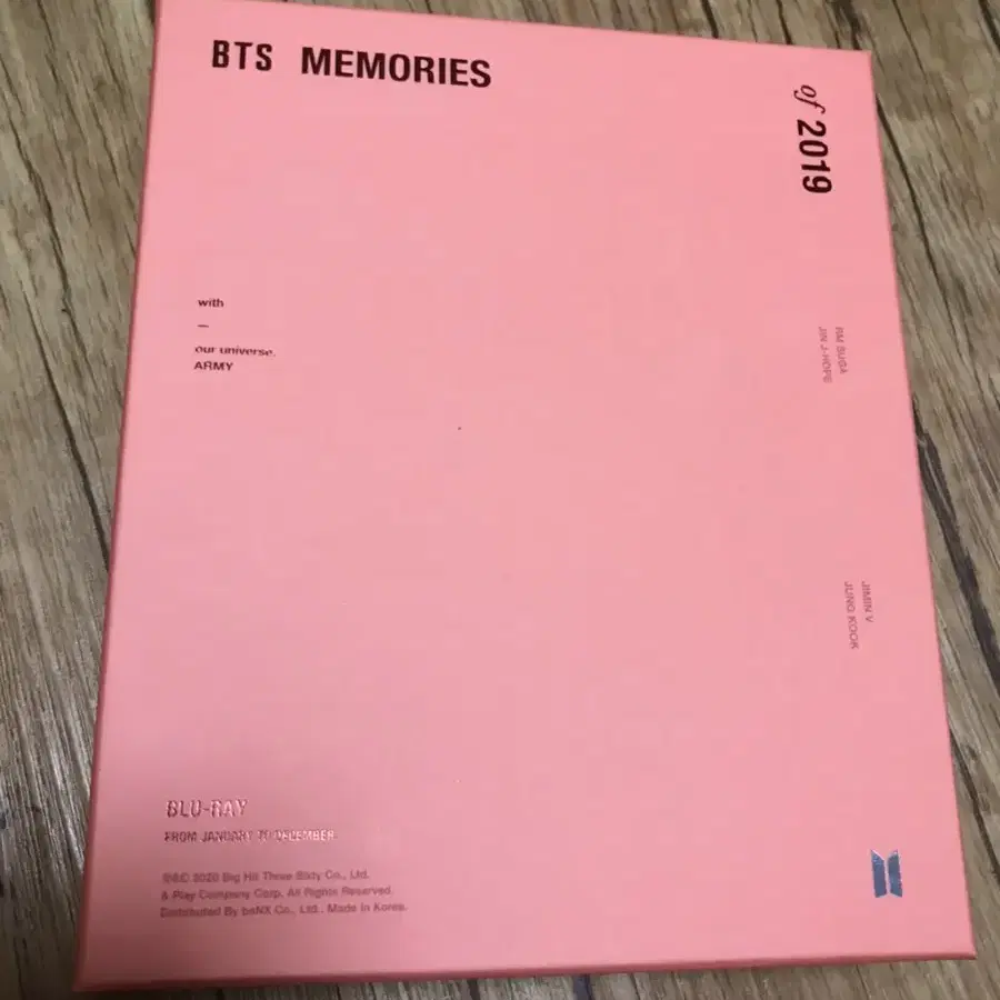 방탄 2019 메모리즈 블루레이 블레 남준 태형 석진 인화사진