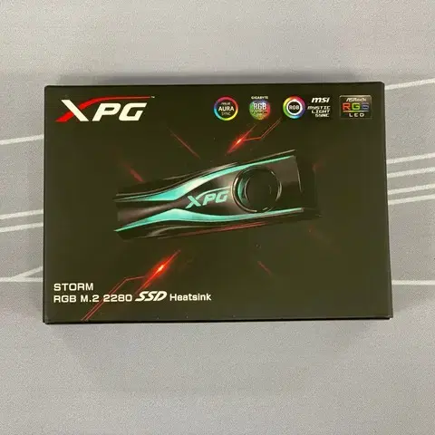 XPG 스톰 RGB LED M.2 SSD  쿨링 히트싱크