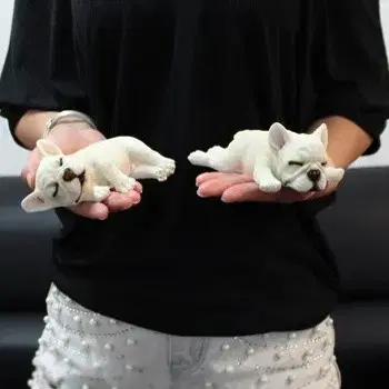 리얼펫 프렌치불독 인형 장식품 강아지인형