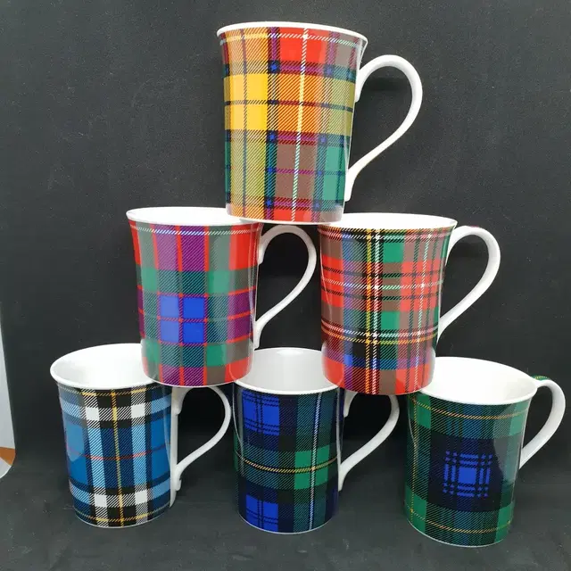 새상품 1990년대 영국 명품 로얄켄달 TARTAN 머그 Gordon