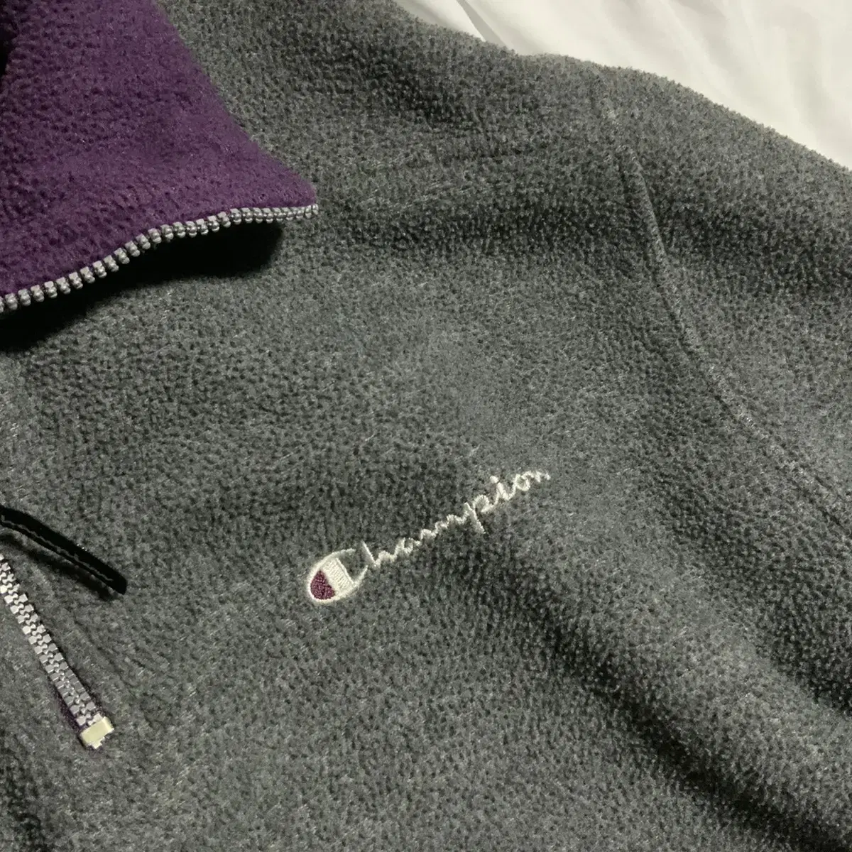 Champion half zip-up fleece Sz M