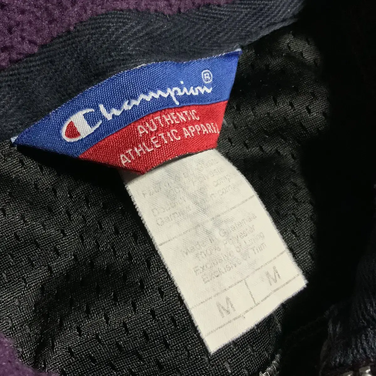 Champion half zip-up fleece Sz M