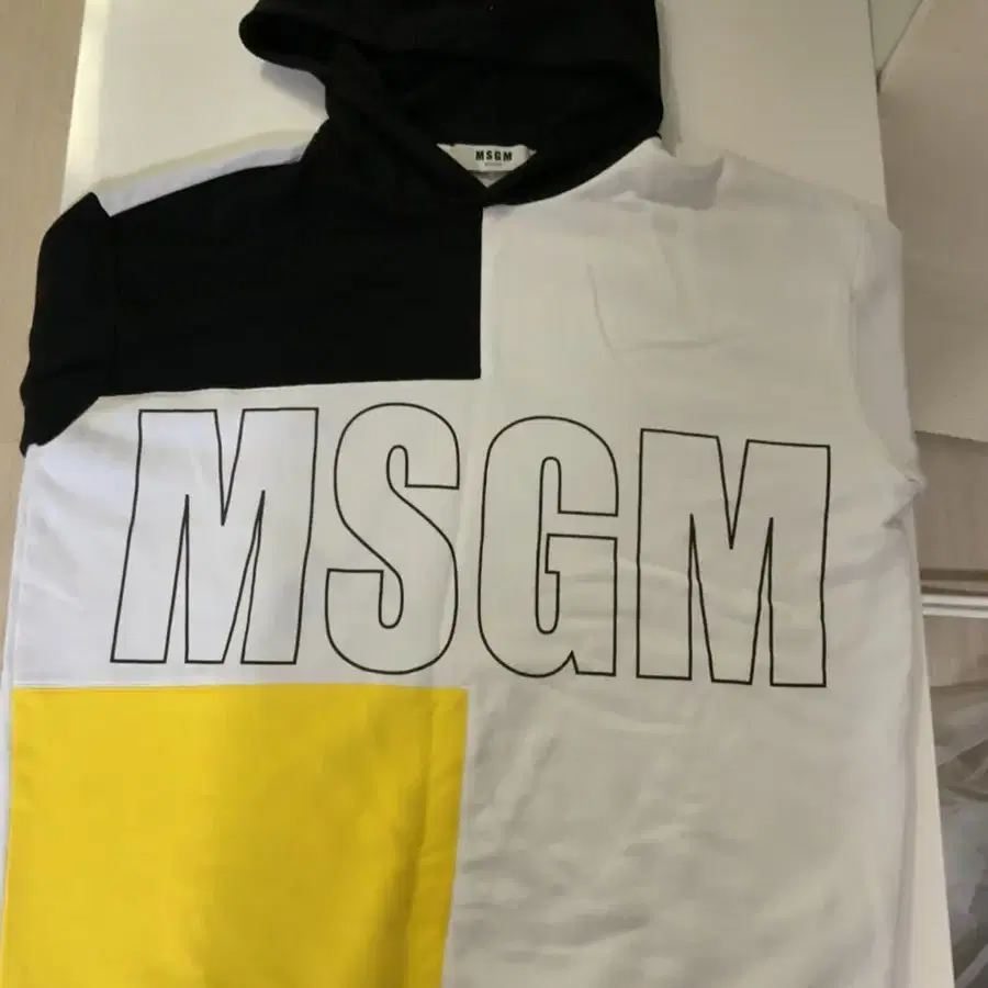 Msgm 19 SS 컬러블록 후드티 XL