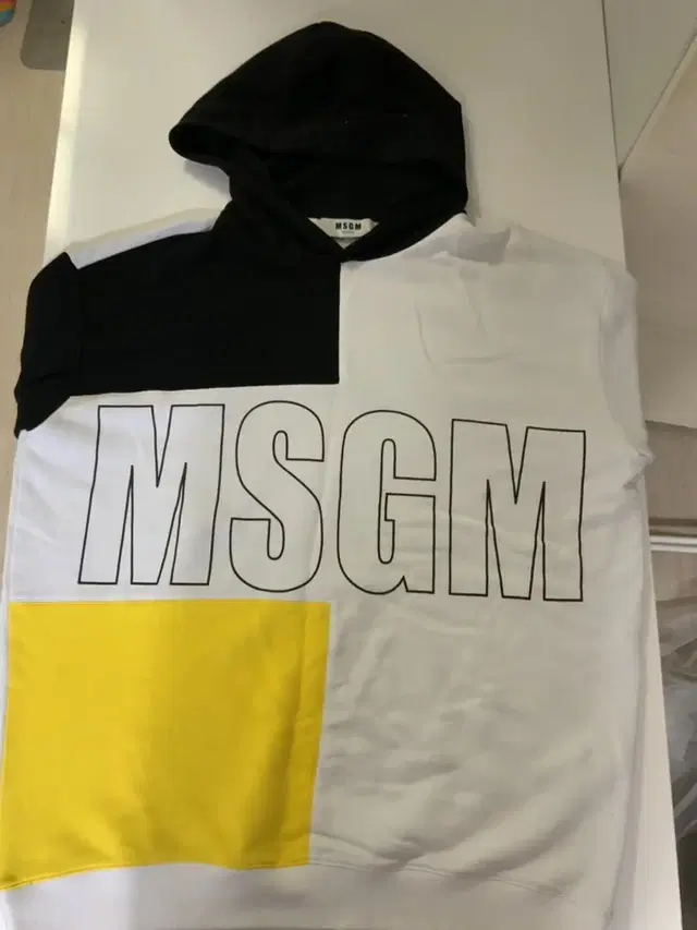 Msgm 19 SS 컬러블록 후드티 XL